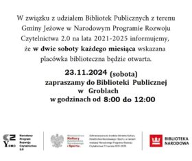 Biblioteka czynna w sobotę