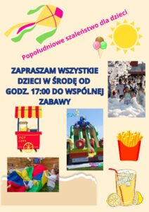 Popołudniowe szaleństwa dla dzieci w Groblach
